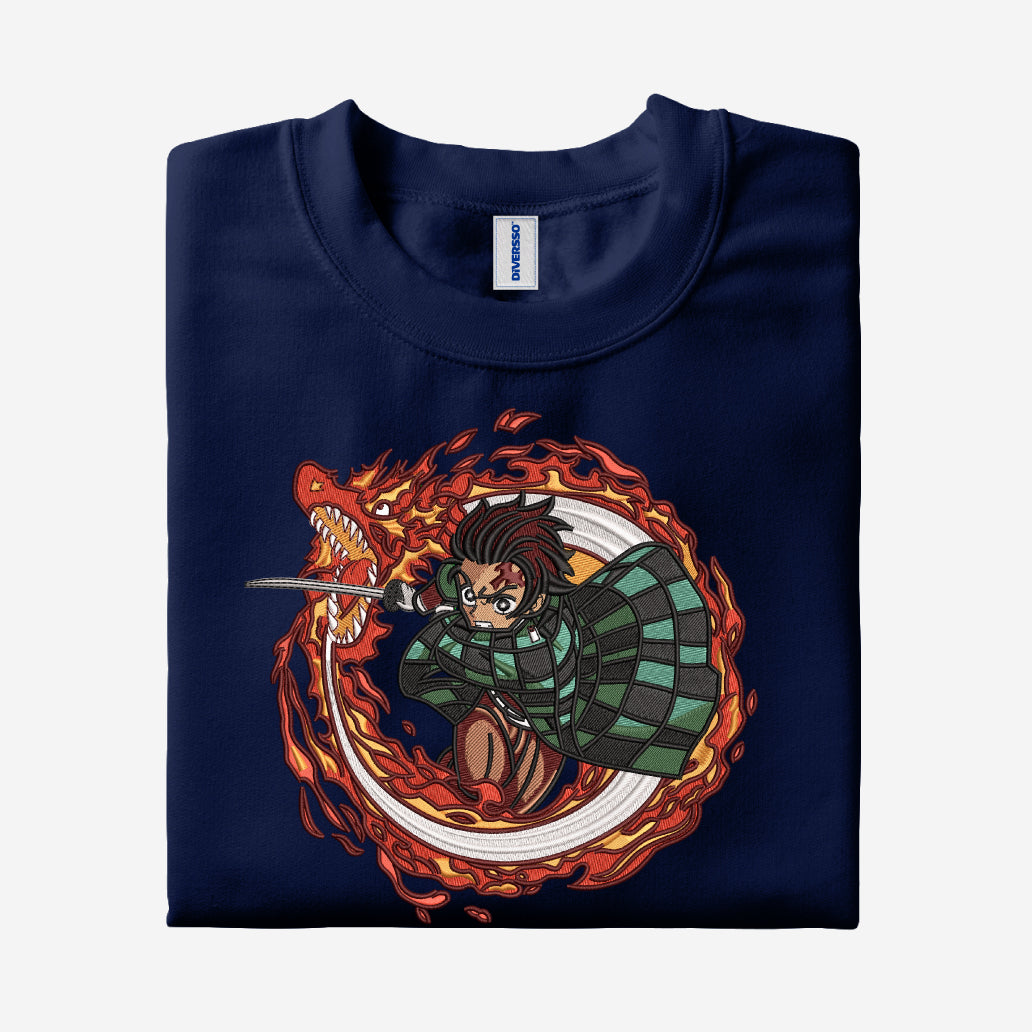1- TANJIRO KAMADO 3.0 - DEMON SLAYER - CAMISETA