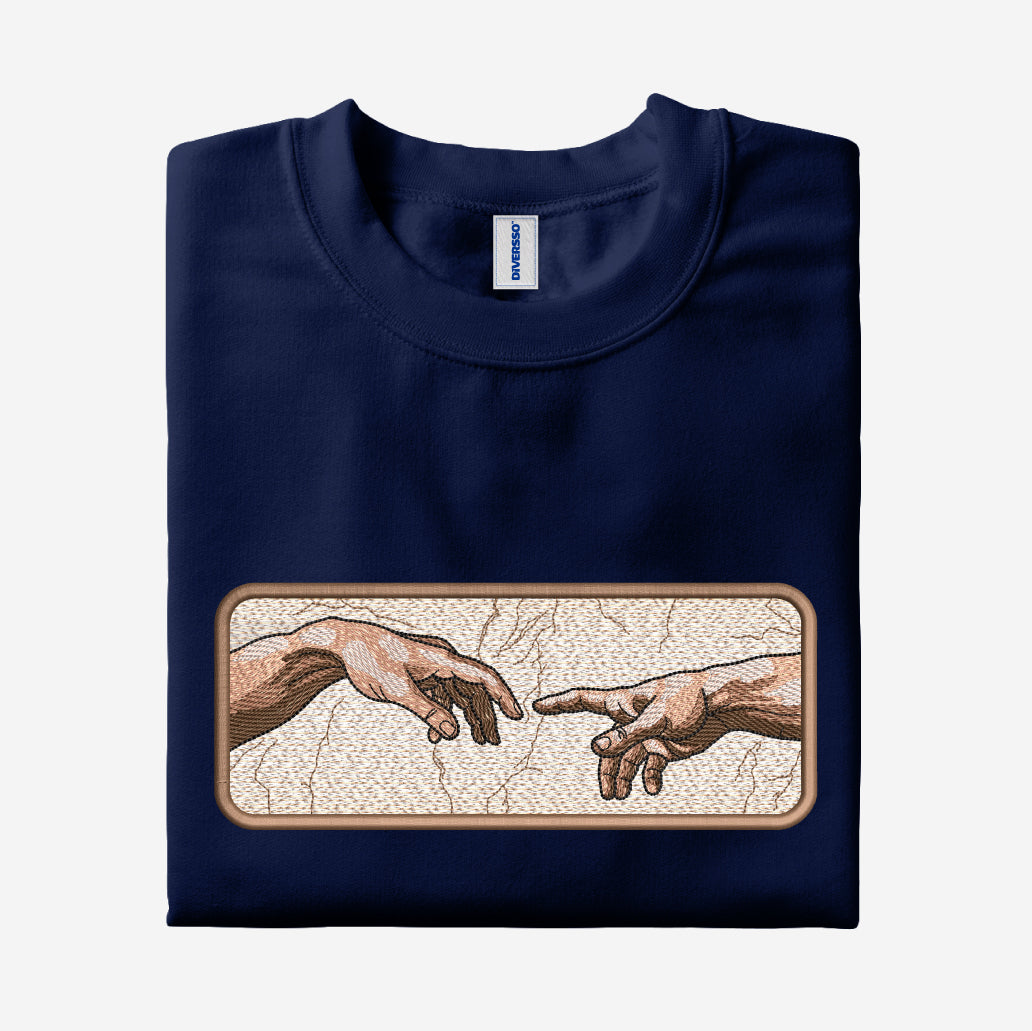 1- LA CREACIÓN DE ADÁN - MIGUEL ÁNGEL - CAMISETA