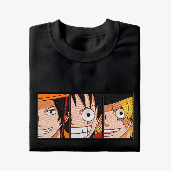 ONE PIECE - LUFFY - ACE - SABO - CAMISETA
