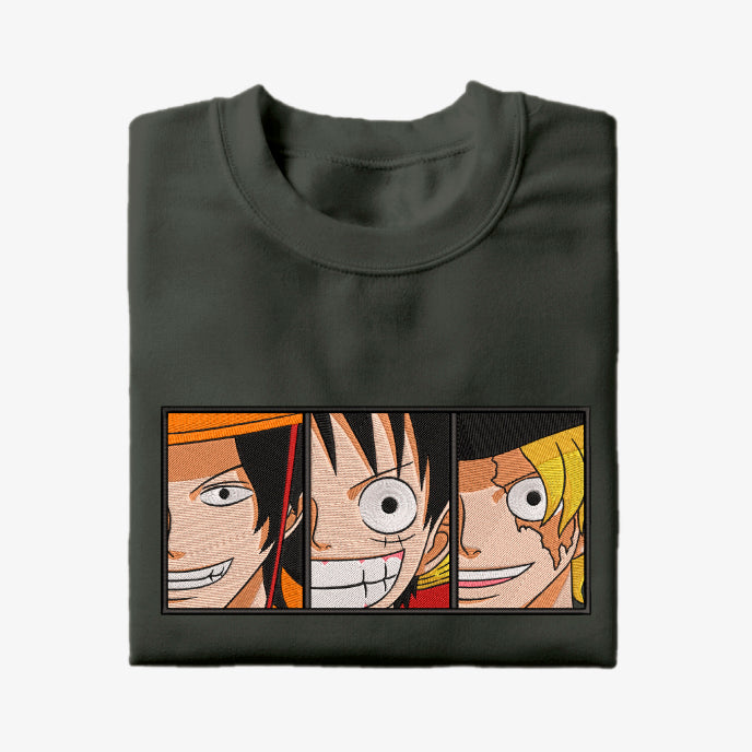 ONE PIECE - LUFFY - ACE - SABO - CAMISETA