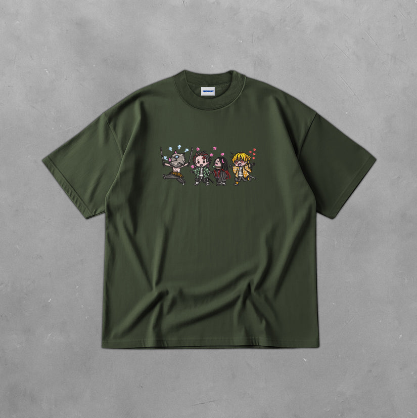 1- DEMON SLAYER - KIMETSU NO YAIBA - OVERSIZE TELA PESADA