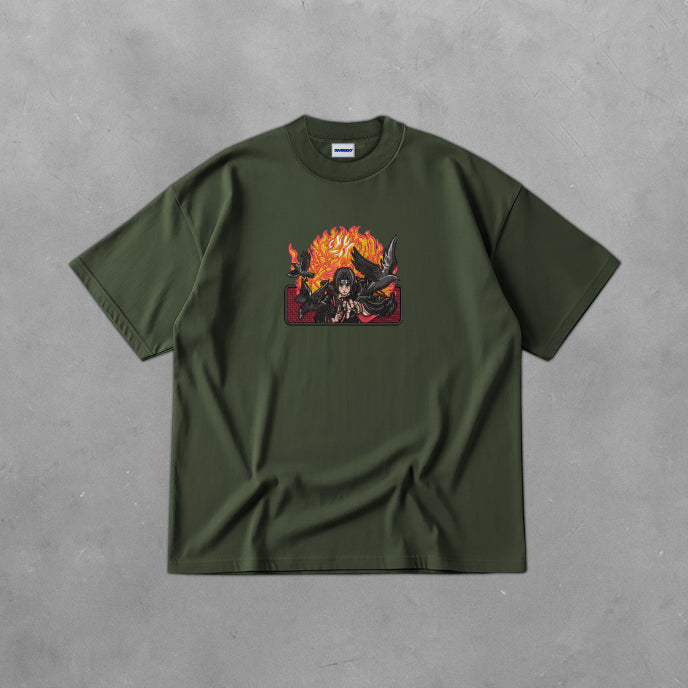 1- ITACHI UCHIHA - OVERSIZE TELA PESADA