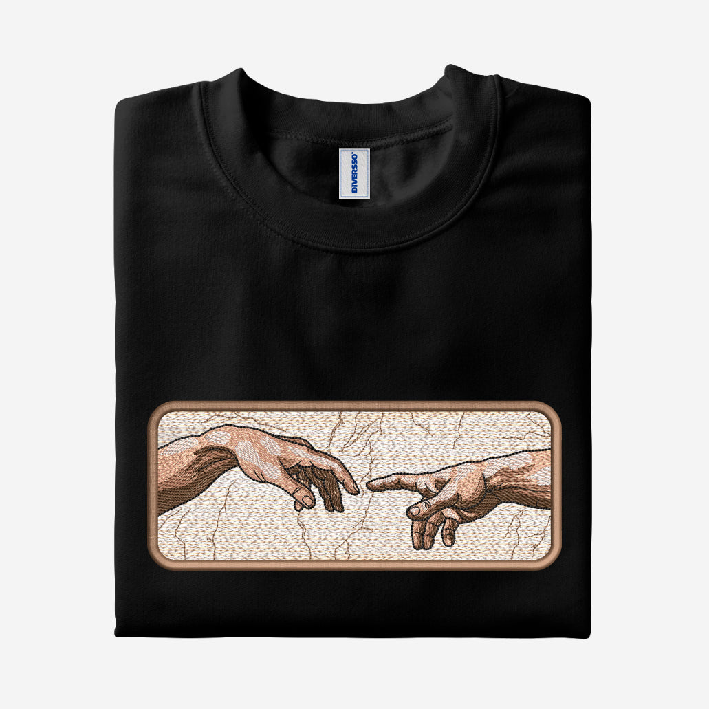1- LA CREACIÓN DE ADÁN - MIGUEL ÁNGEL - CAMISETA