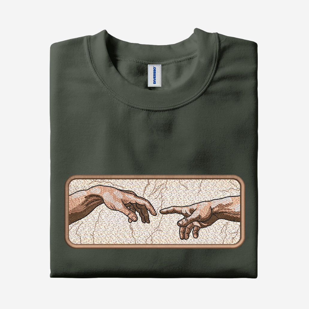 1- LA CREACIÓN DE ADÁN - MIGUEL ÁNGEL - CAMISETA