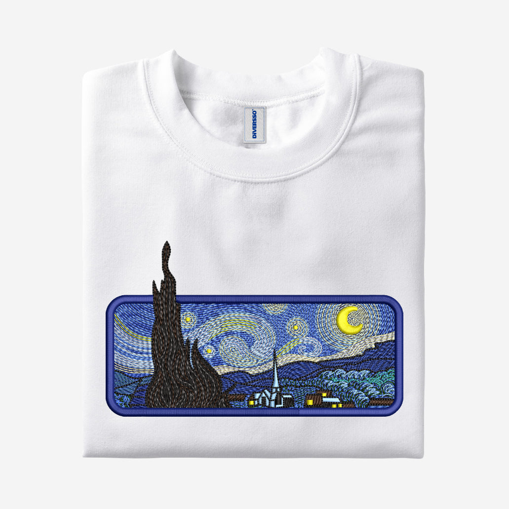 1- LA NOCHE ESTRELLADA - VAN GOGH - CAMISETA