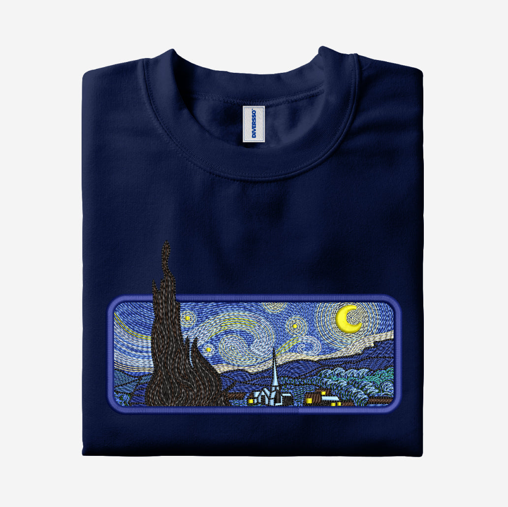1- LA NOCHE ESTRELLADA - VAN GOGH - CAMISETA