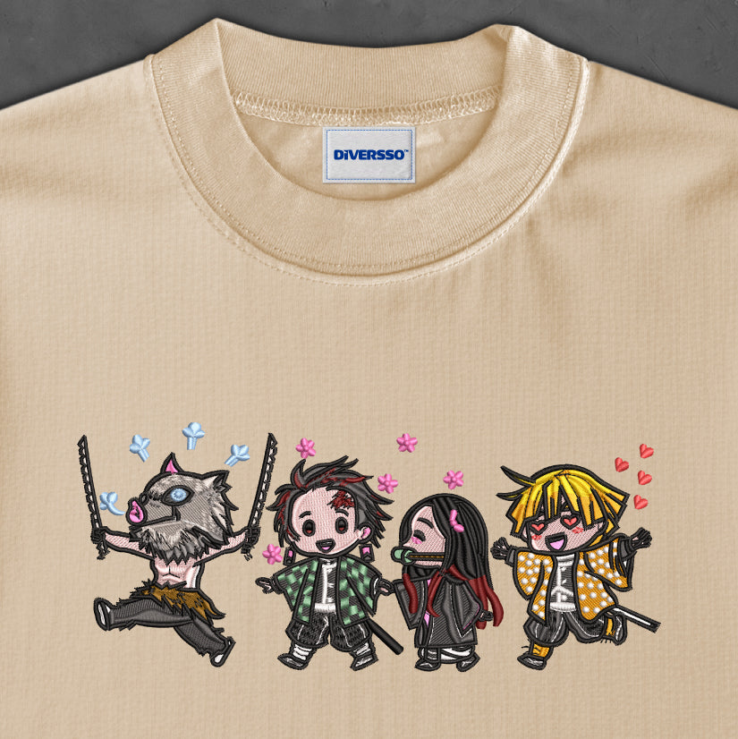 1- DEMON SLAYER - KIMETSU NO YAIBA - OVERSIZE TELA PESADA