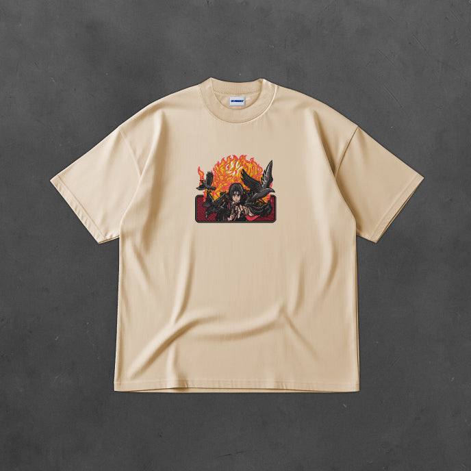 1- ITACHI UCHIHA - OVERSIZE TELA PESADA
