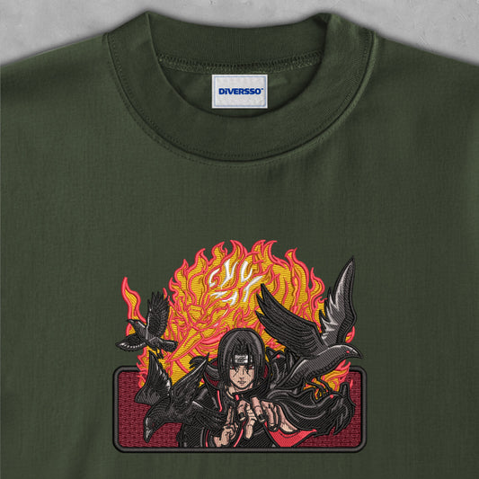 1- ITACHI UCHIHA - OVERSIZE TELA PESADA